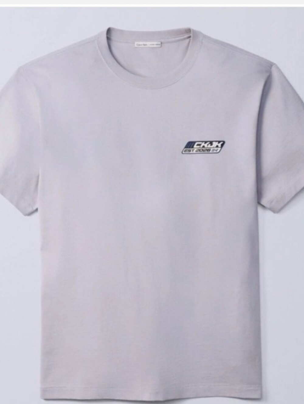 Sold Out Calvin Klein JUNGKOOK JK Ck light Gray T shirt rebel badge NWT Large